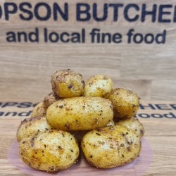 Black Garlic & Pepper Mini Roasties