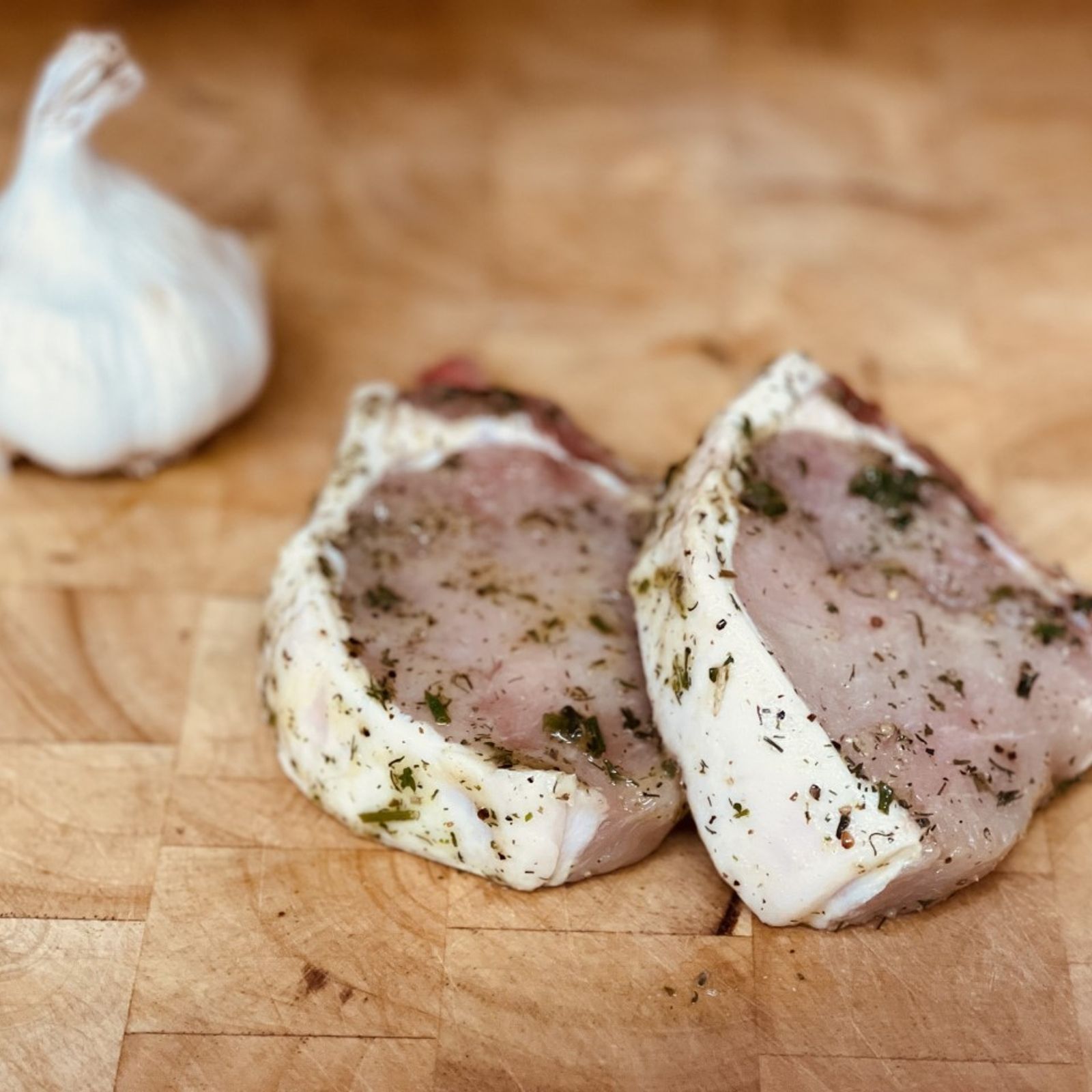french trimmed pork chop